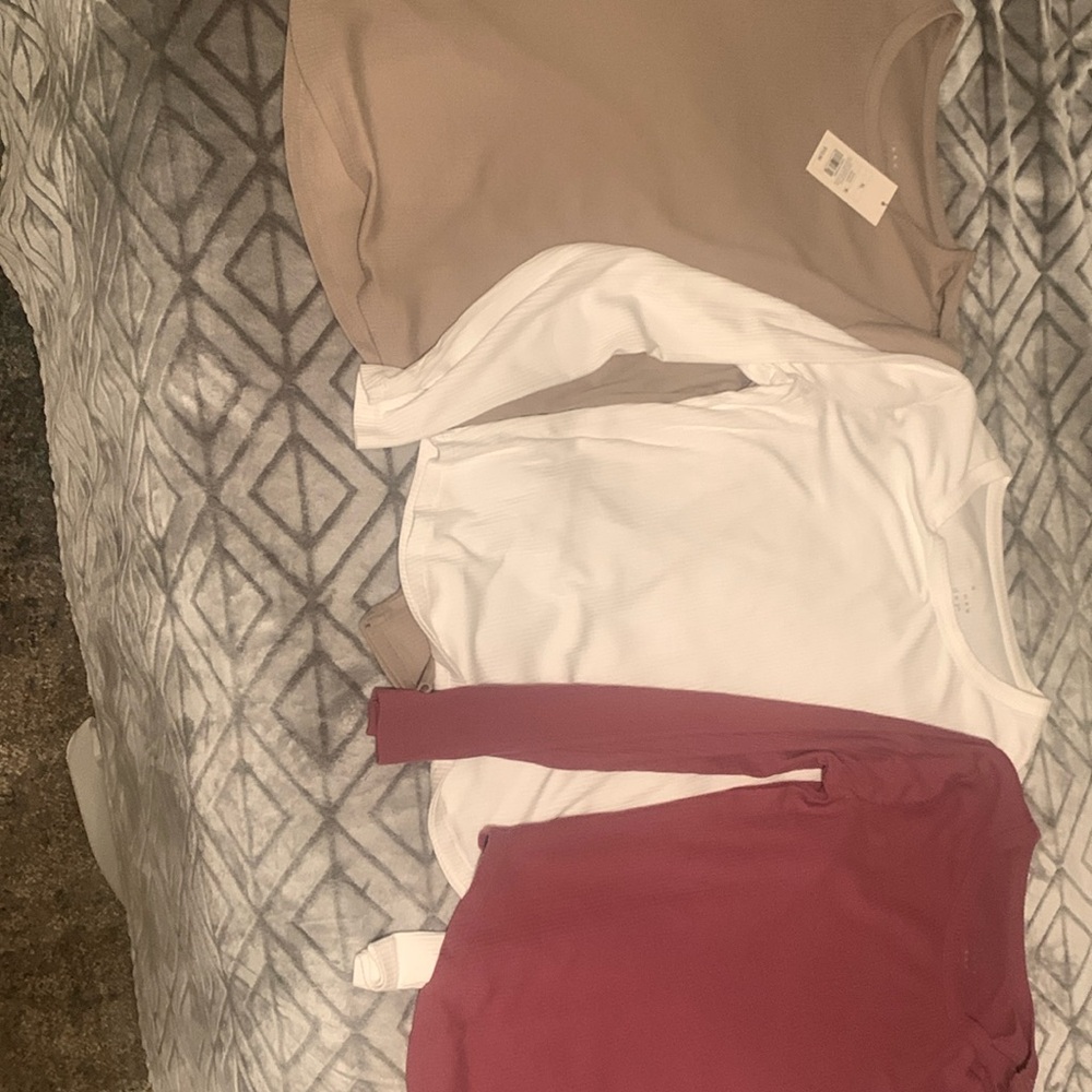 Set of three long sleeve tops from target!